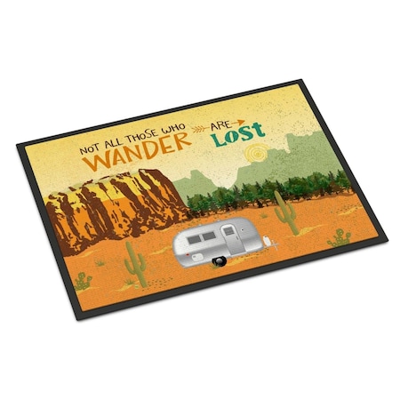 Carolines Treasures 18 x 27 in. Airstream Camper Camping Wander Indoor or Outdoor Mat CA71858